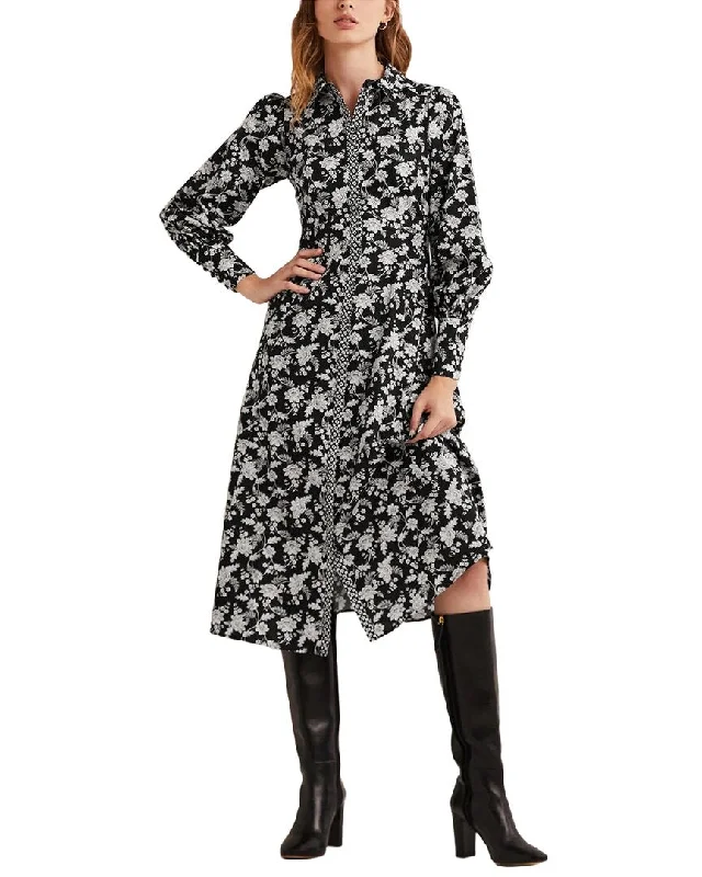 Boden Empire Midi Shirt Dress