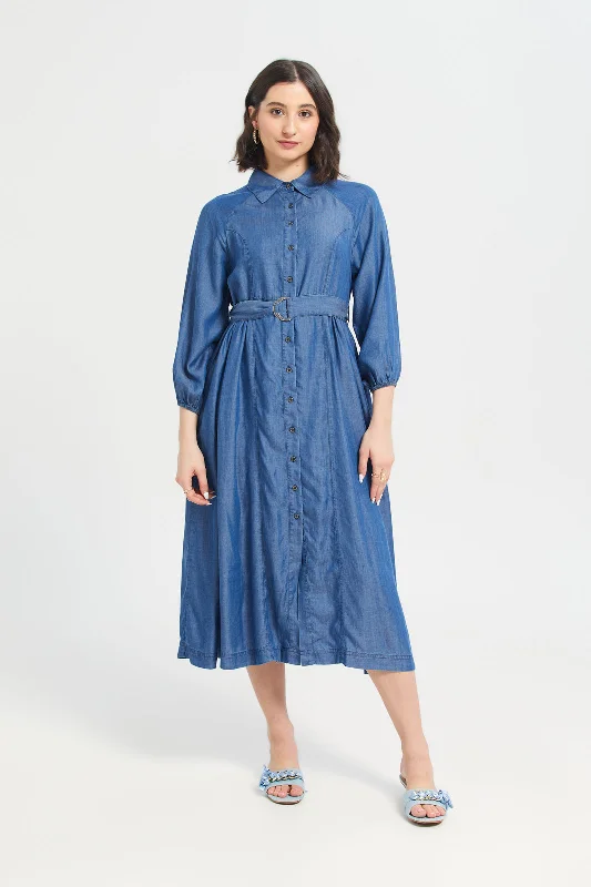 Tencel Dress With Tie