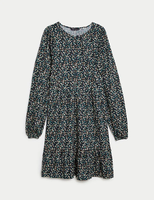 Ditsy Floral Mini Smock Dress