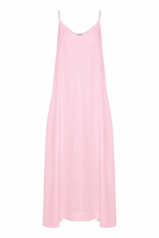 Pink Summer Midi Dress