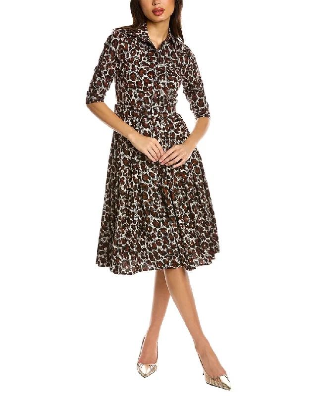 Samantha Sung Patricia Wool & Silk-Blend Shirtdress