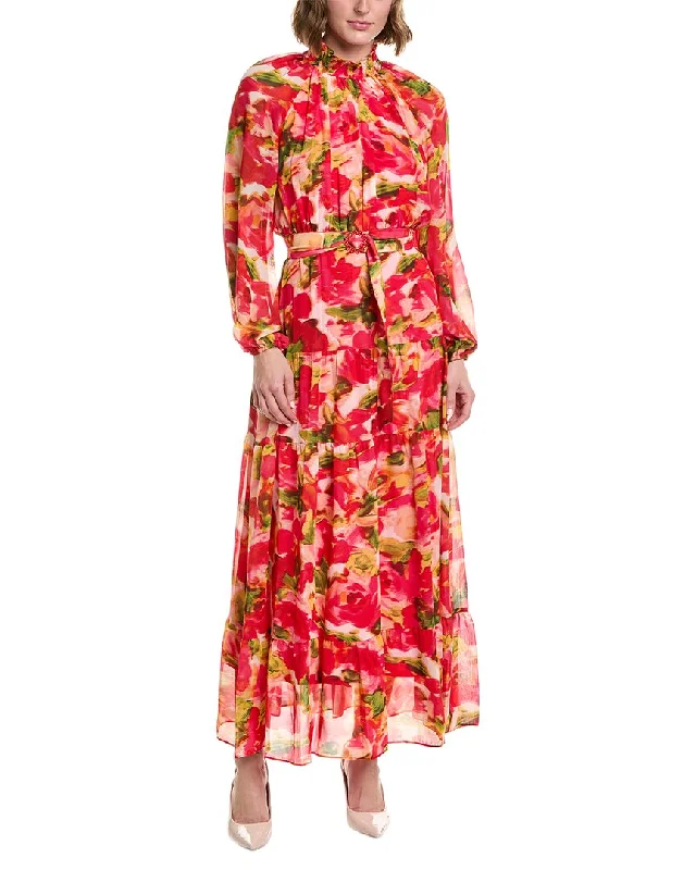 Taylor Printed Chiffon Maxi Dress