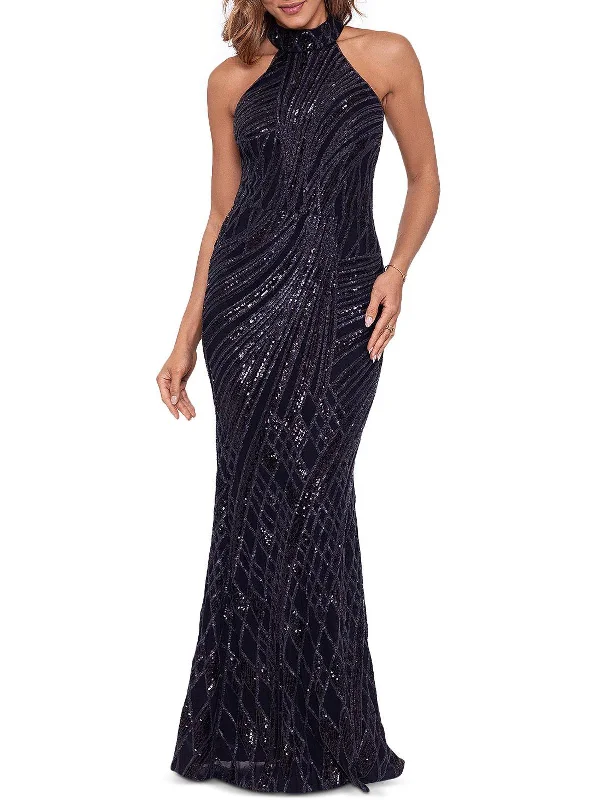 Womens Nylo Long Evening Dress