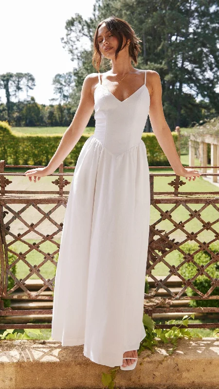 Zephy Maxi Dress - White