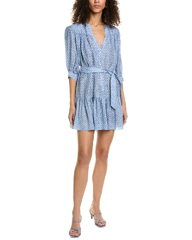 Sandro Puff Sleeve Wrap Dress