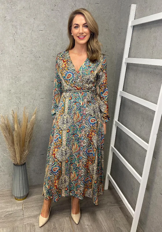 Seventy1 Paisley Print Wrap Dress, Multi