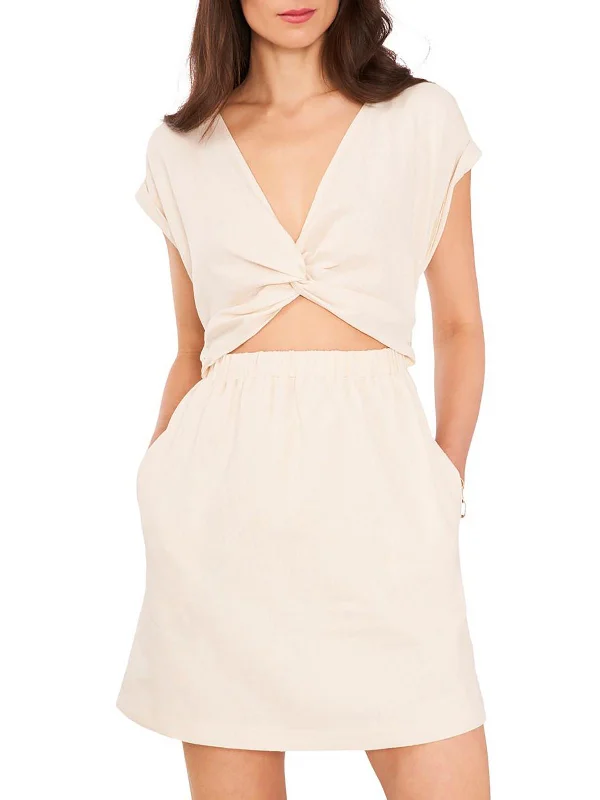 Womens Cut Out Above Knee Mini Dress
