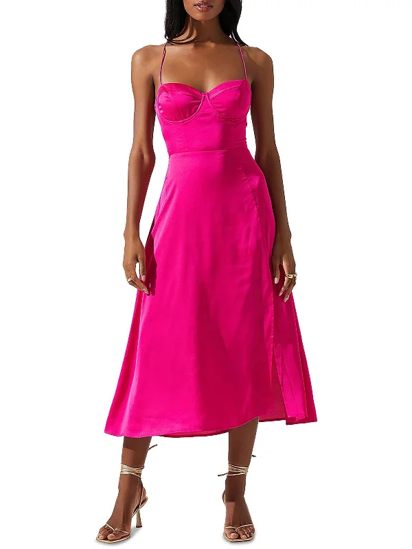 Womens Semi-Formal Midi Cocktail And Party Dress