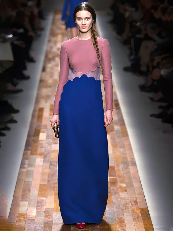 Valentino Couture Color-Block Gown