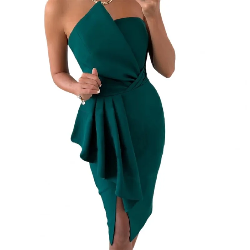 Women Tight Hip Wrap Dress