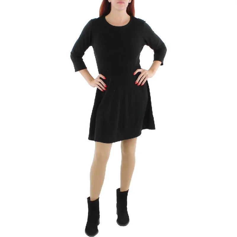 BCX Womens Juniors Knit Mini Sweaterdress