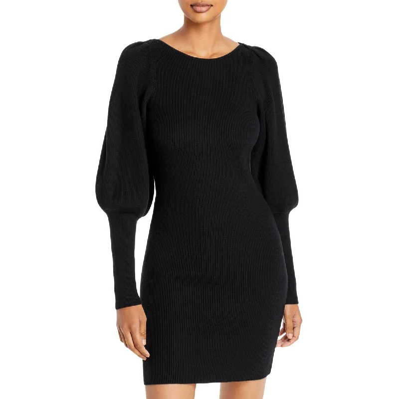 French Connection Womens Joss Knit Short Sweaterdress